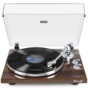 Retrolife turntable belt-drive vintage cabinet for warm analog listening