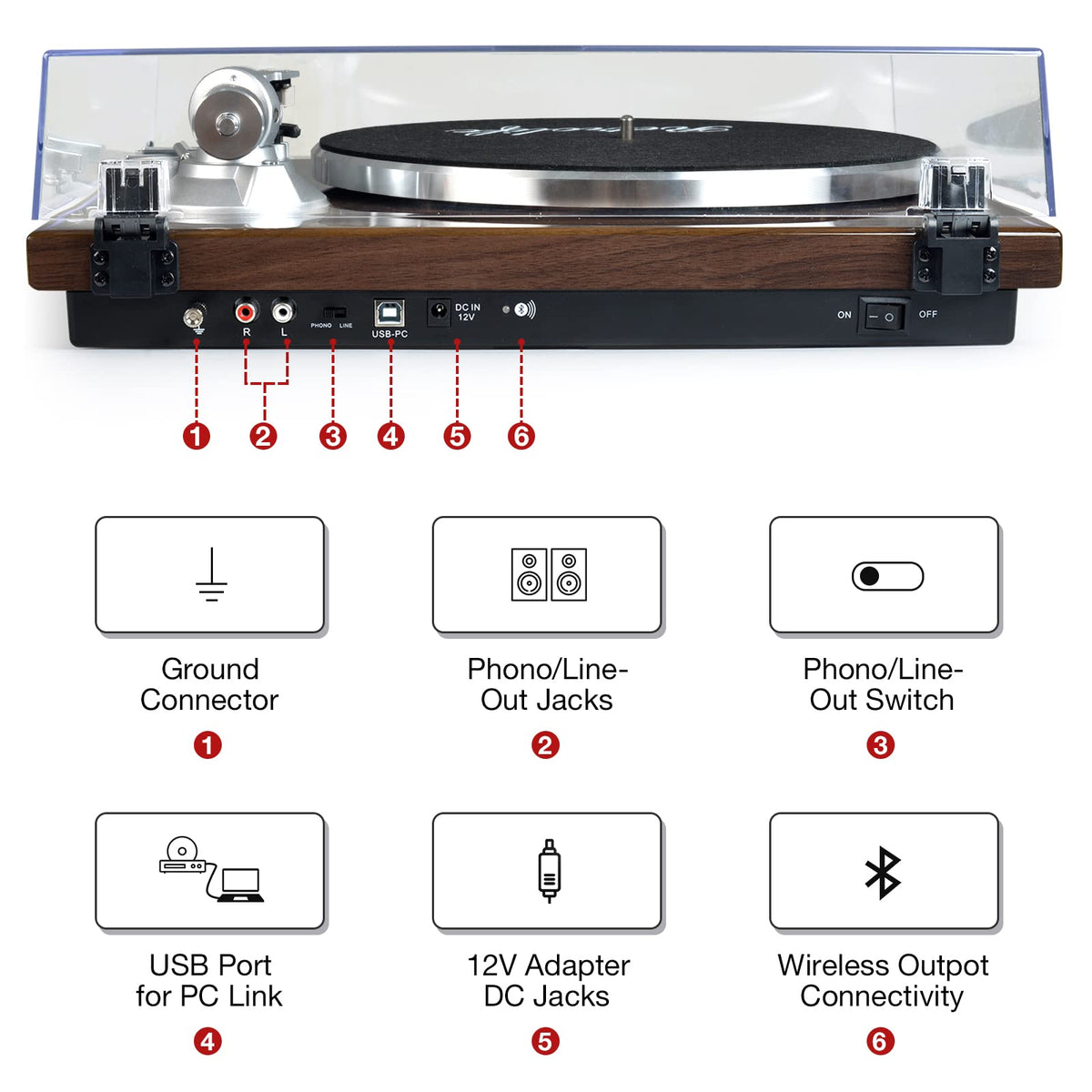 Retrolife turntable diamond stylus cartridge delivers precise tracking and clear highs