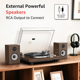 Built in phono preamp on Retrolife for easy vinyl connections