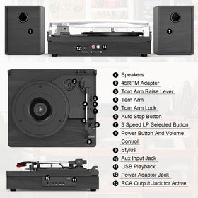 Retrolife vintage black design adds retro style to any room.