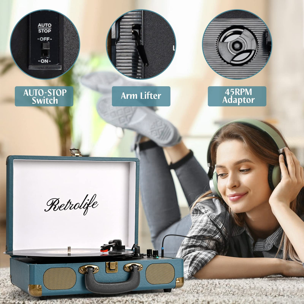 Bluetooth streaming from Retrolife turntable to wireless devices