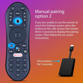 RETROSUN remote packaging shows contents including one voice remote.