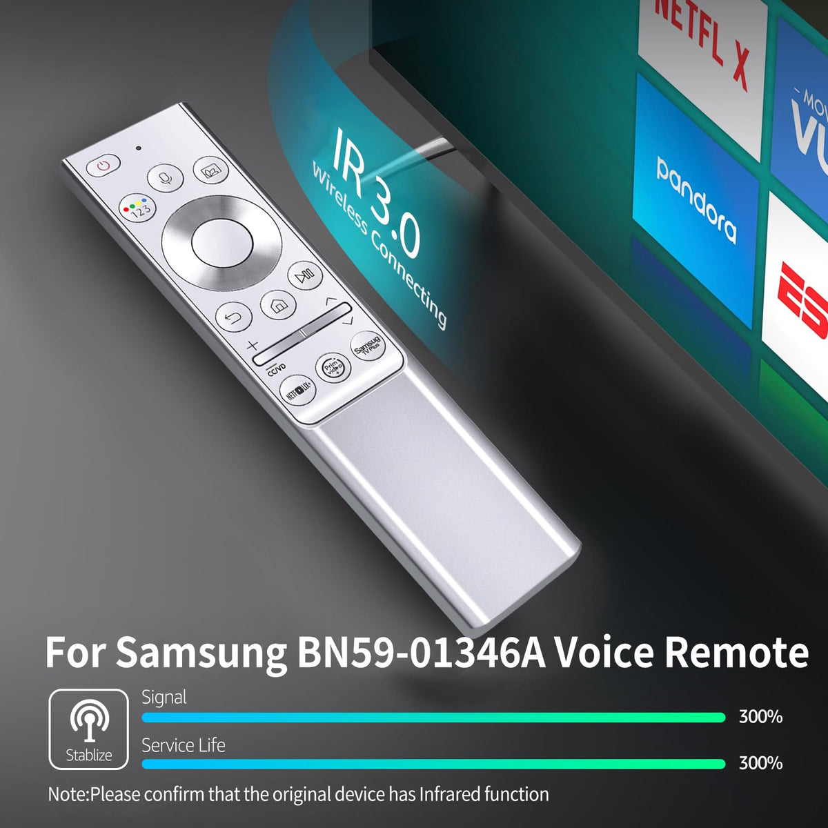 RETROSUN BN59-01346A remote ABS material for durability.