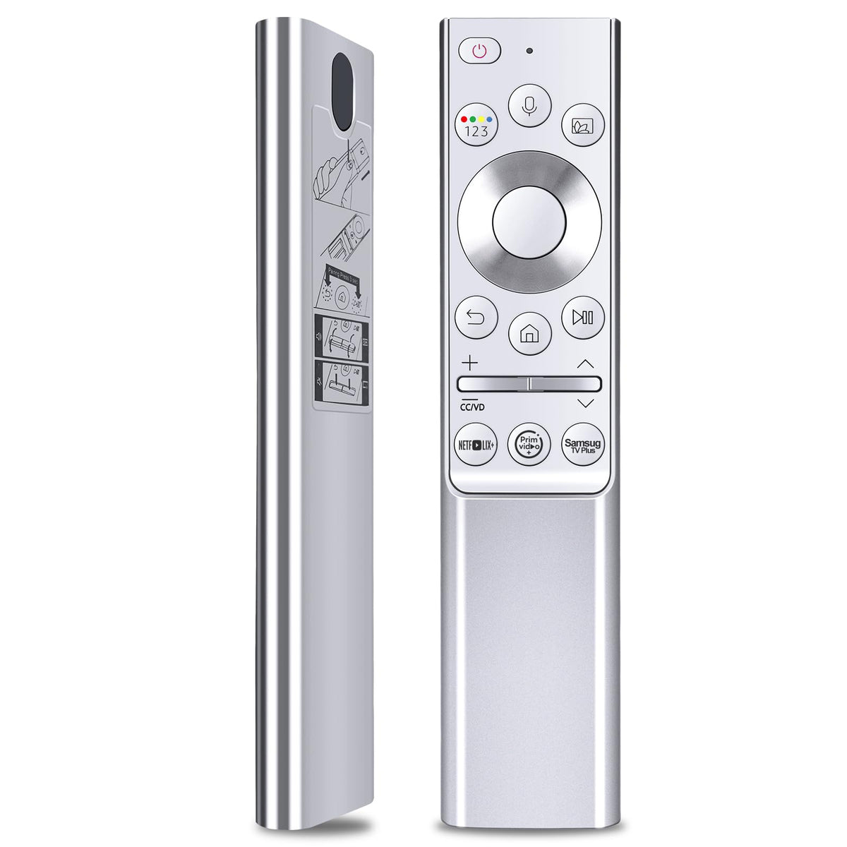 RETROSUN BN59-01346A remote front view for Samsung The Terrace with comfortable grip.