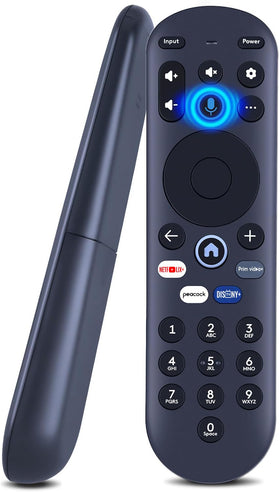 RETROSUN front view of replacement voice remote showing all buttons and brand benefit