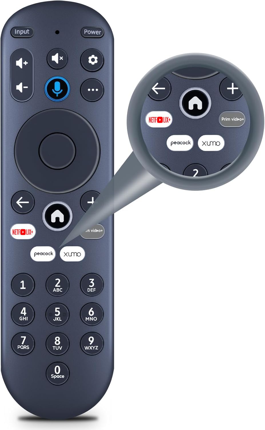 RETROSUN front view remote showing full button layout and improved control