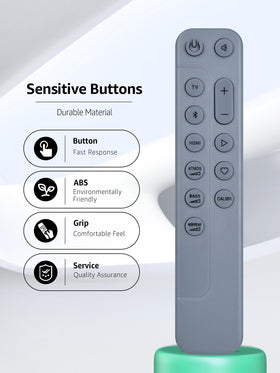 RETROSUN remote in use with JBL soundbar enabling immediate control