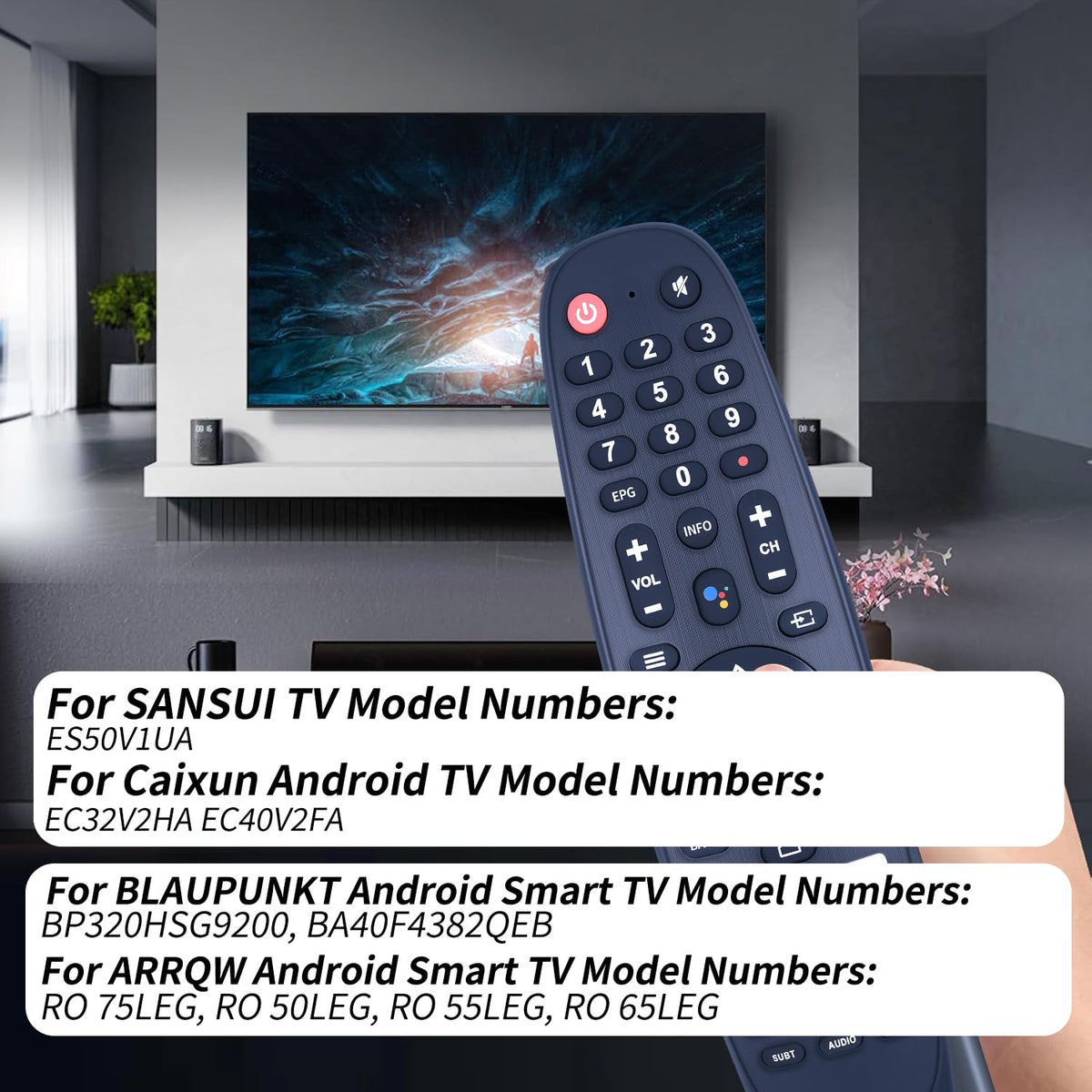 RETROSUN remote back with open battery compartment for quick installation