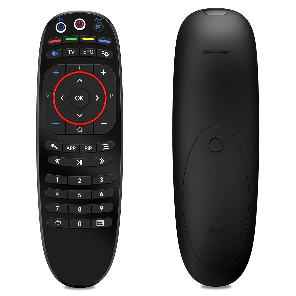 RETROSUN remote front view showing button layout and easy control