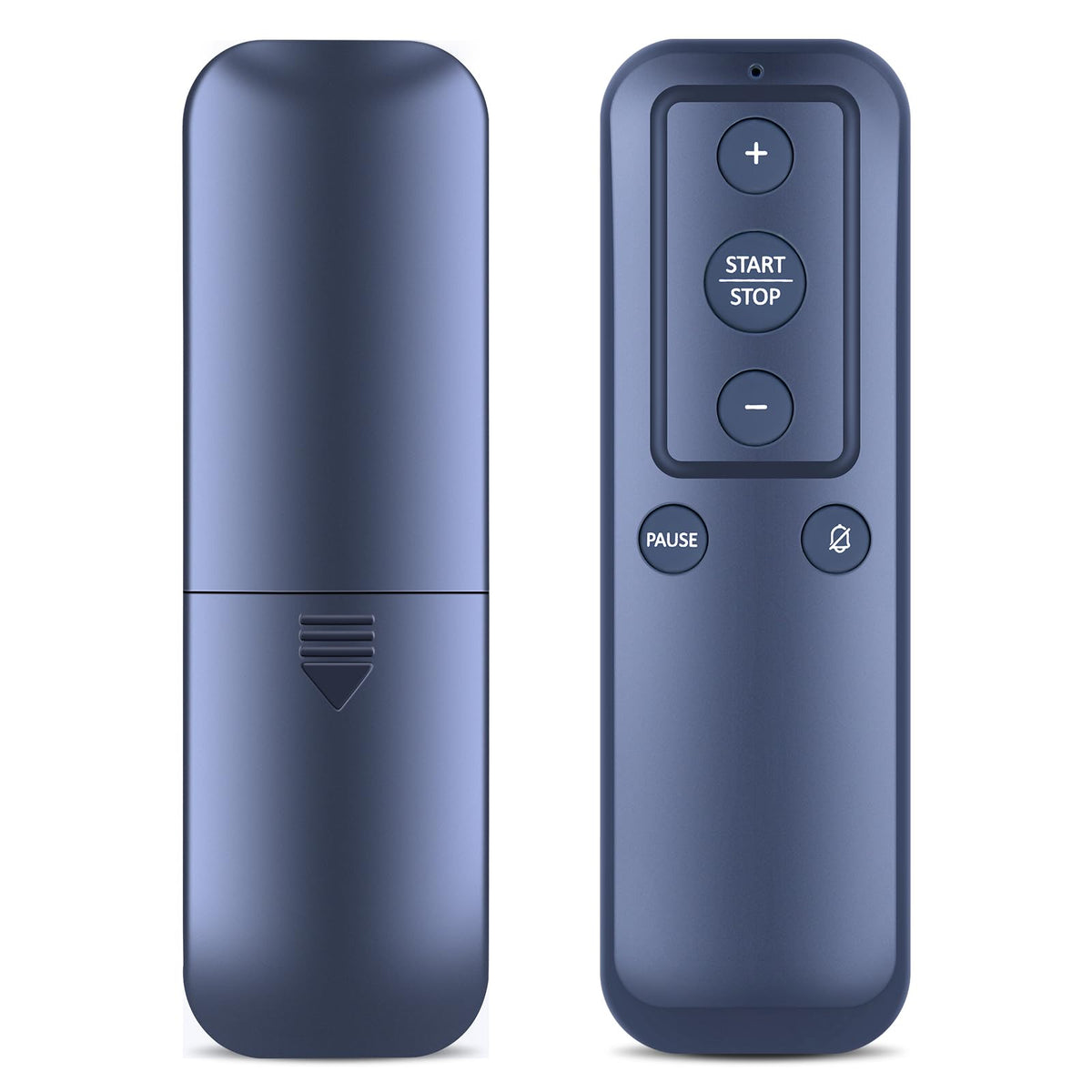 RETROSUN remote front view showing clear buttons and quick control benefits