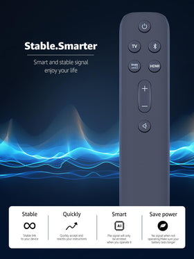 RETROSUN remote pointed at JBL Bar 5.1 showing simple infrared control