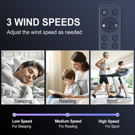 RETROSUN remote pointed at Lasko fan showing reliable infrared range benefit