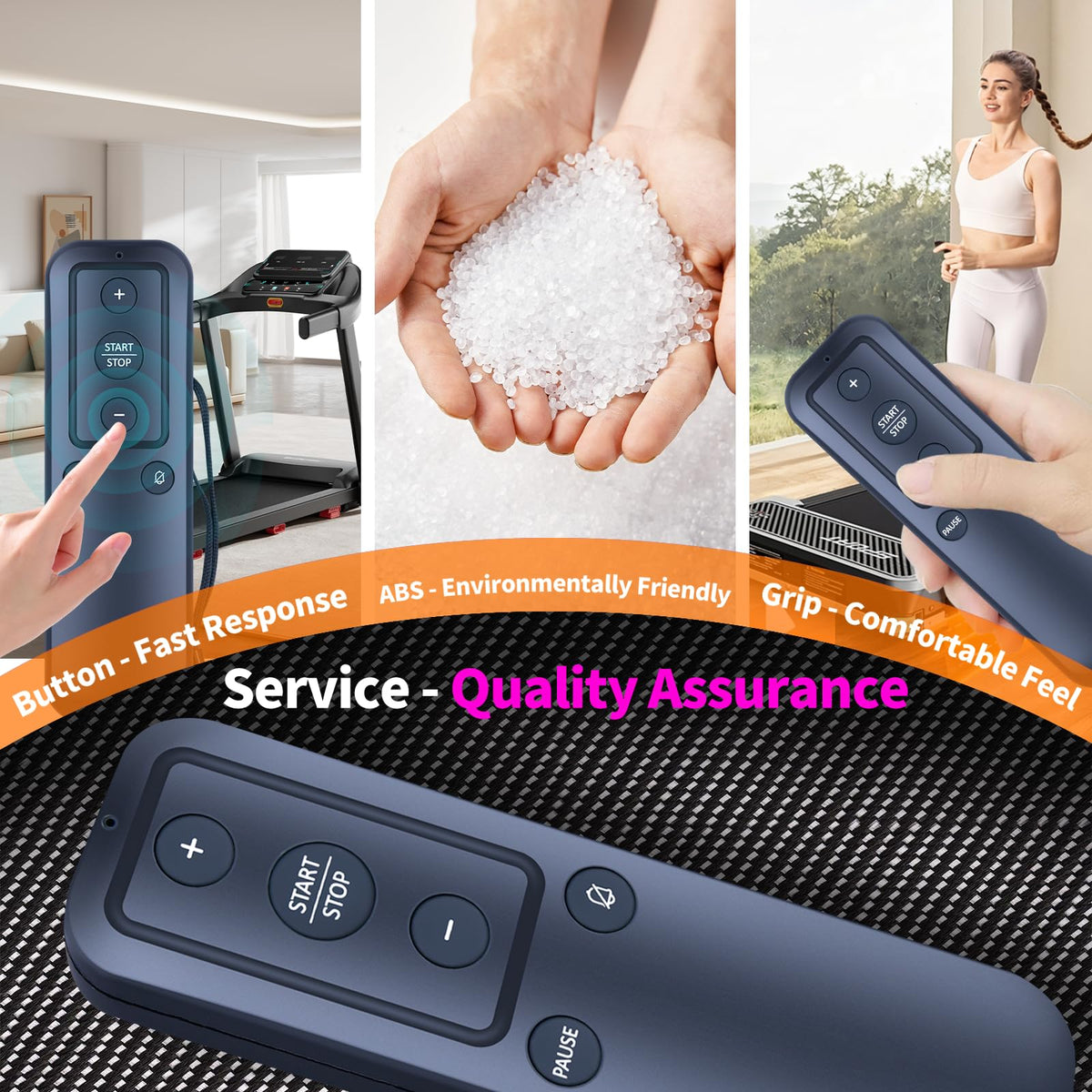 RETROSUN remote paired with treadmill indicating successful wireless connection