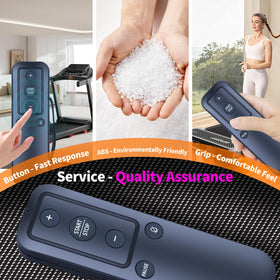 RETROSUN remote paired with treadmill indicating successful wireless connection