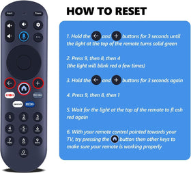 RETROSUN remote paired to Pioneer Xumo TV on screen indicating easy setup benefit