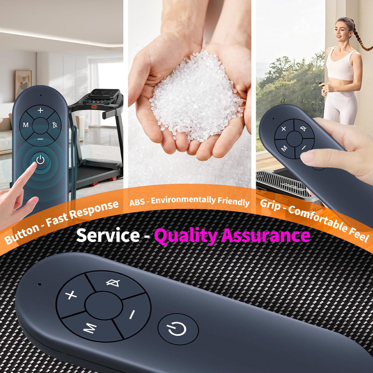RETROSUN remote 8m range enables flexible treadmill control