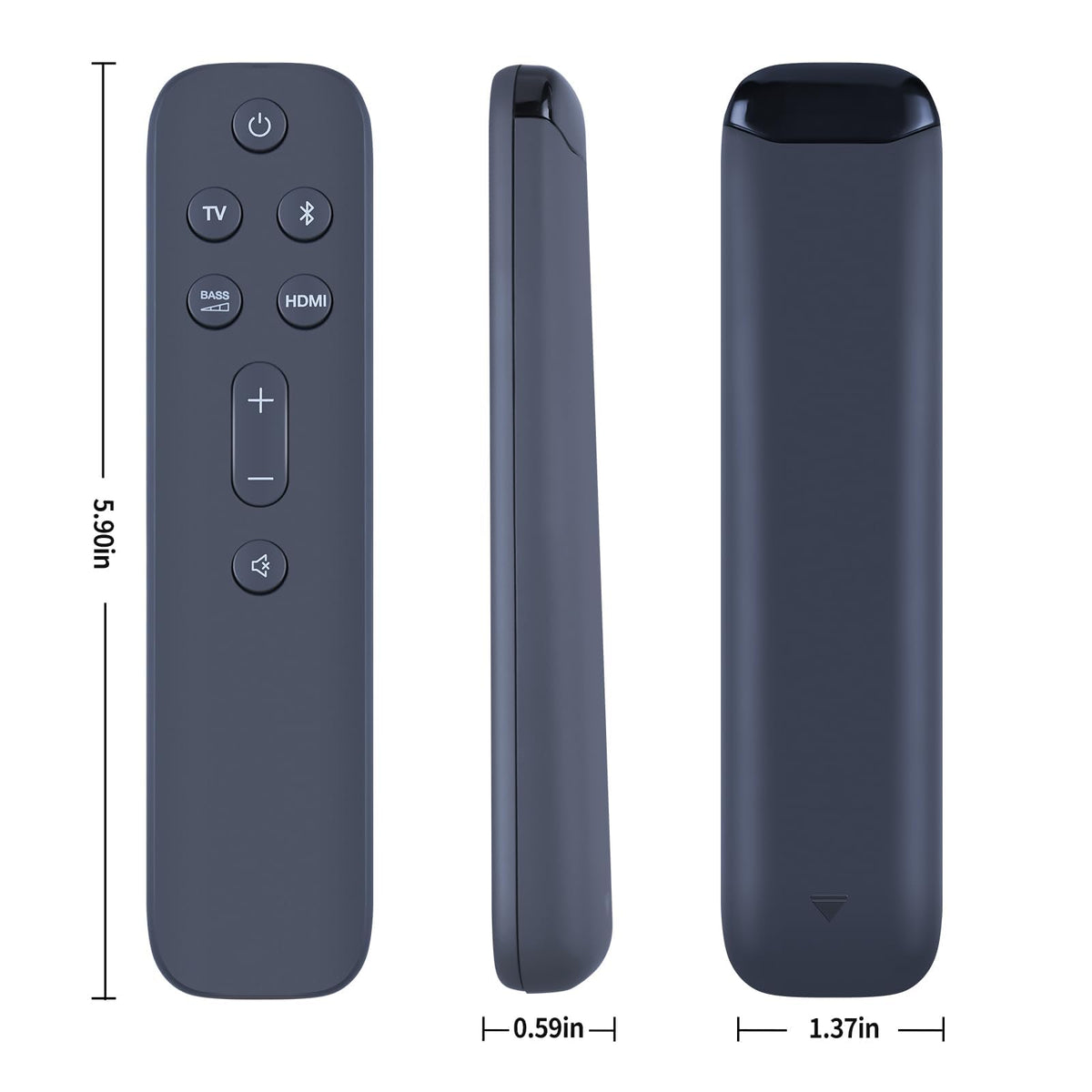 RETROSUN remote beside AAA batteries illustrating required battery size