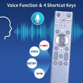 RETROSUN remote microphone button detail for fast voice search and hands-free convenience