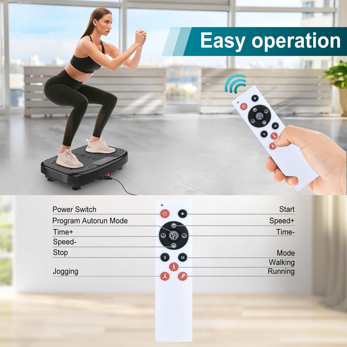 RETROSUN remote control offers long-range operation up to eight meters for convenient wireless control