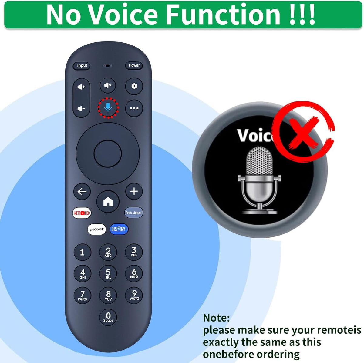 RETROSUN remote for Hisense MG3-R34010 with reliable 8m range for couch viewing.