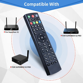 RETROSUN replacement remote for Super Box S4 and S5 Pro, simplified control.