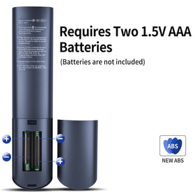 RETROSUN remote requires two AAA batteries for operation.