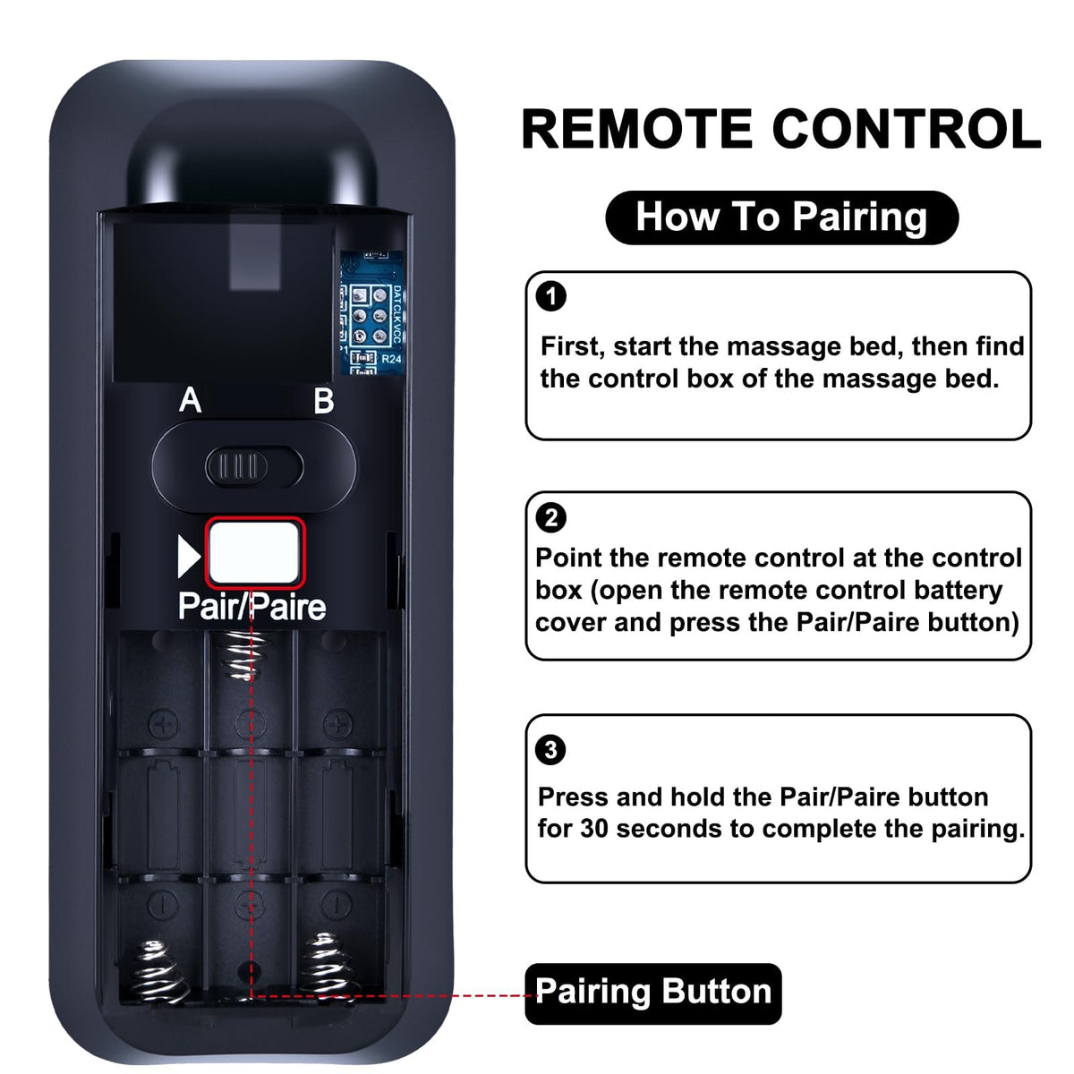 RETROSUN RF399A remote demonstrates long-range performance across a room.