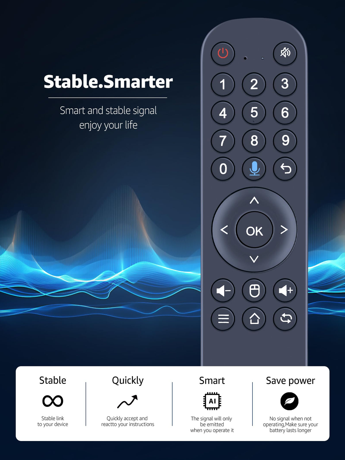 RETROSUN Brazil TV Box remote supports fast setup and stable control
