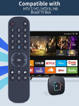RETROSUN voice remote for HTV8 highlighting ergonomic design for comfy use