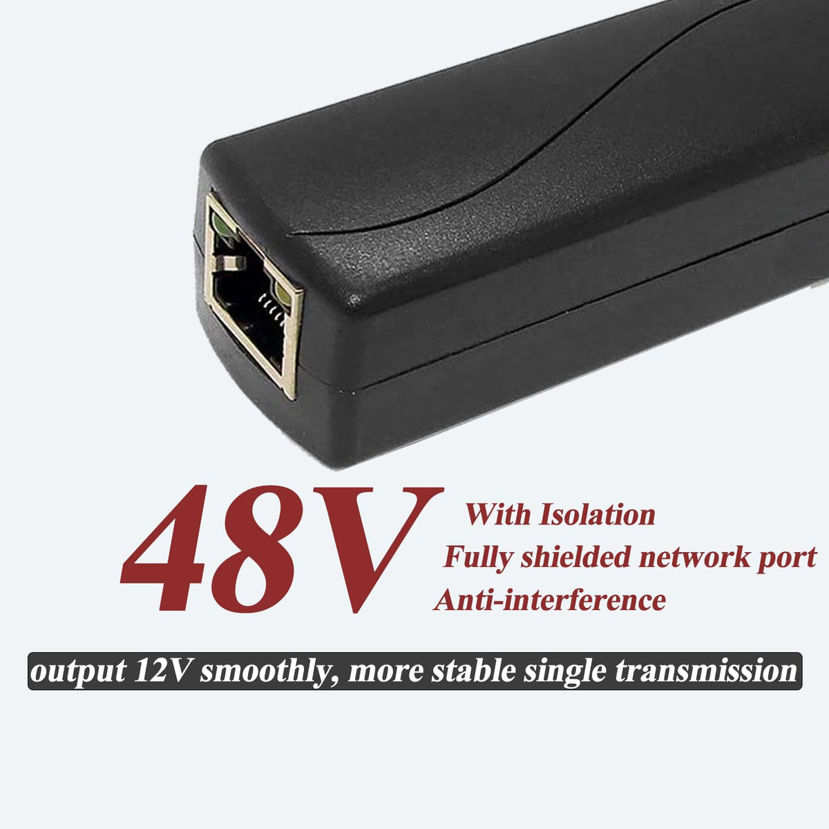 REVODATA splitter beside ruler showing compact dimensions for tight installation spaces