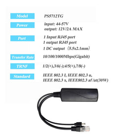 REVOTECH RJ45 port detail showing gigabit data pass-through benefit