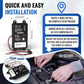 REWIRE SECURITY DB2-4G GPS tracker with magnetic install for discreet placement