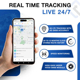 REWIRE SECURITY Geo Track Mini app screenshot with live map for instant location visibility
