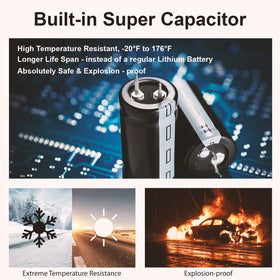 REXING V1 supercapacitor design withstands extreme temperatures for reliability