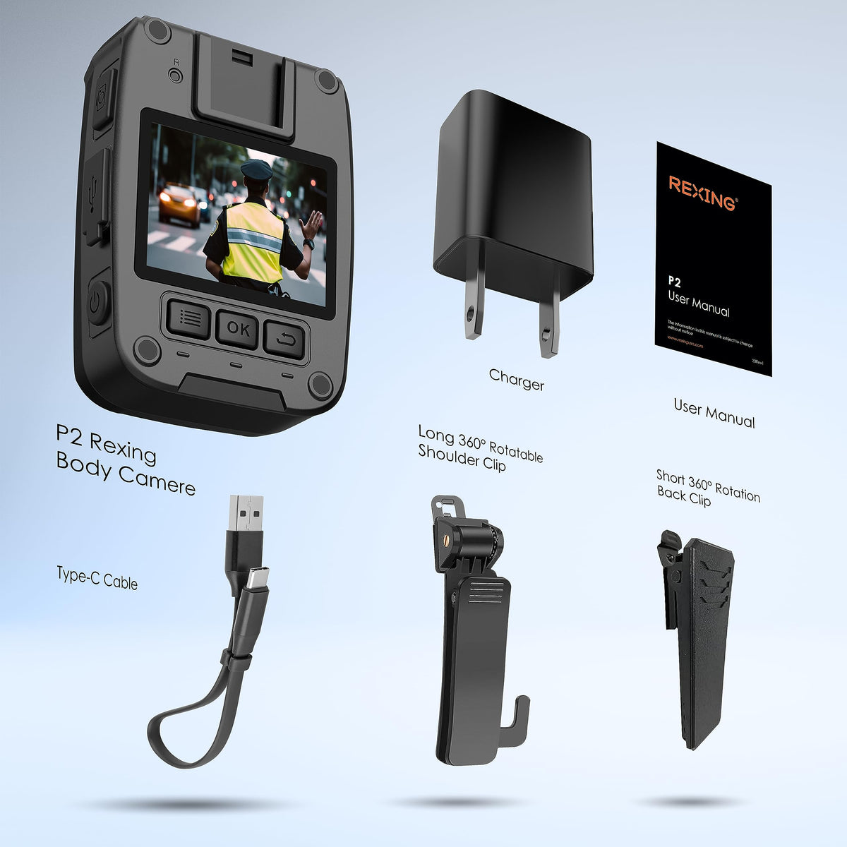 RexingUSA P2 splashing water to show IP67 water-resistant durability
