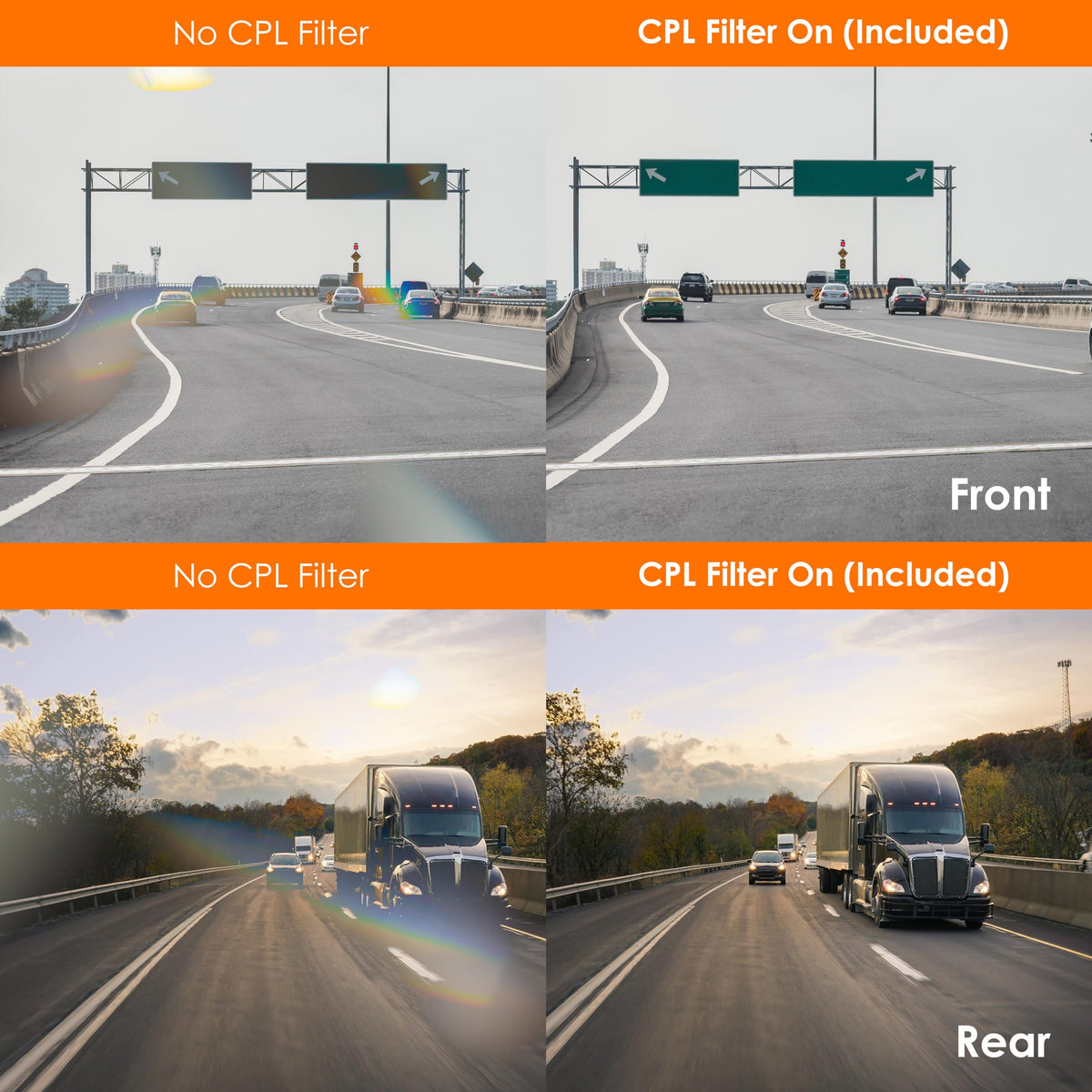 RexingUSA V1P SE 1080p rear camera captures events for full context.
