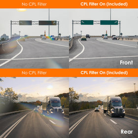 RexingUSA V1P SE 1080p rear camera captures events for full context.