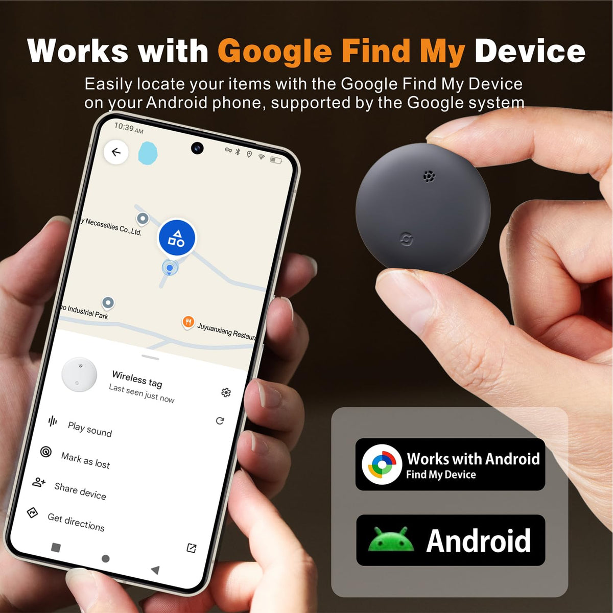 Reyke Android Air Tracker 4Pack keys tag helps locate keys with audible alerts.