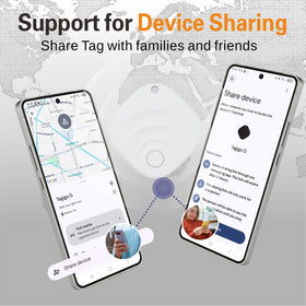 Reyke Android Air Tracker with luggage highlights travel convenience and item security.