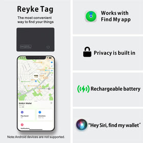Reyke Lost Mode shows last-known location on Find My map.