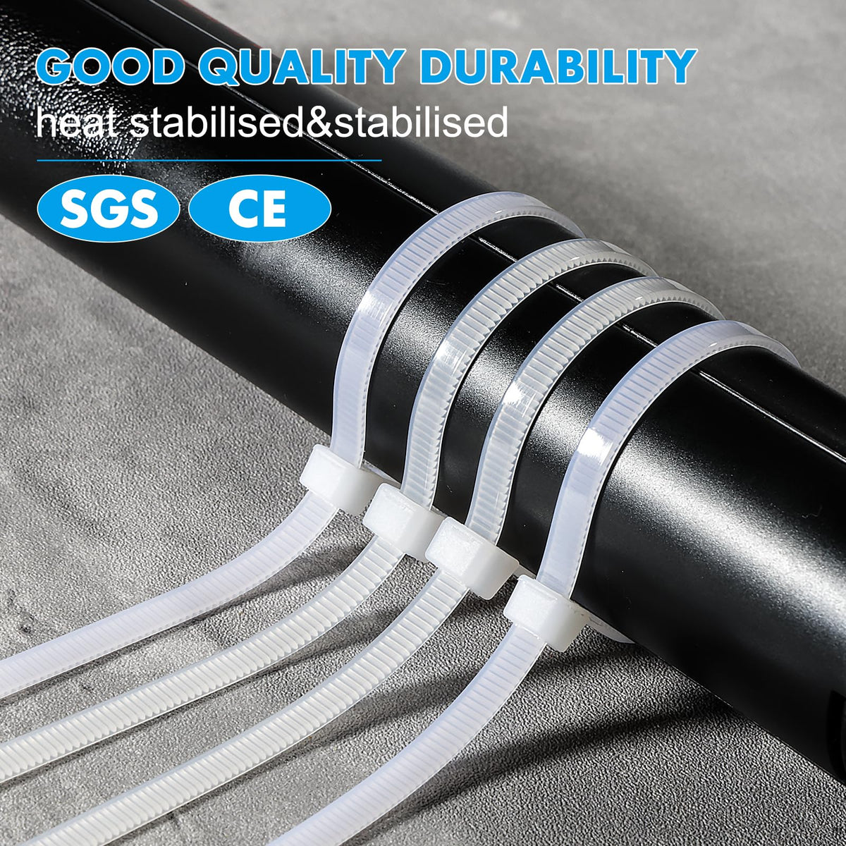 REZOSY tie beside ruler showing 12-inch length for measured applications