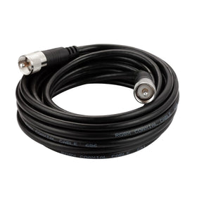 RFAdapter RG8X 20ft coax cable with UHF male connectors for reliable ham radio links.