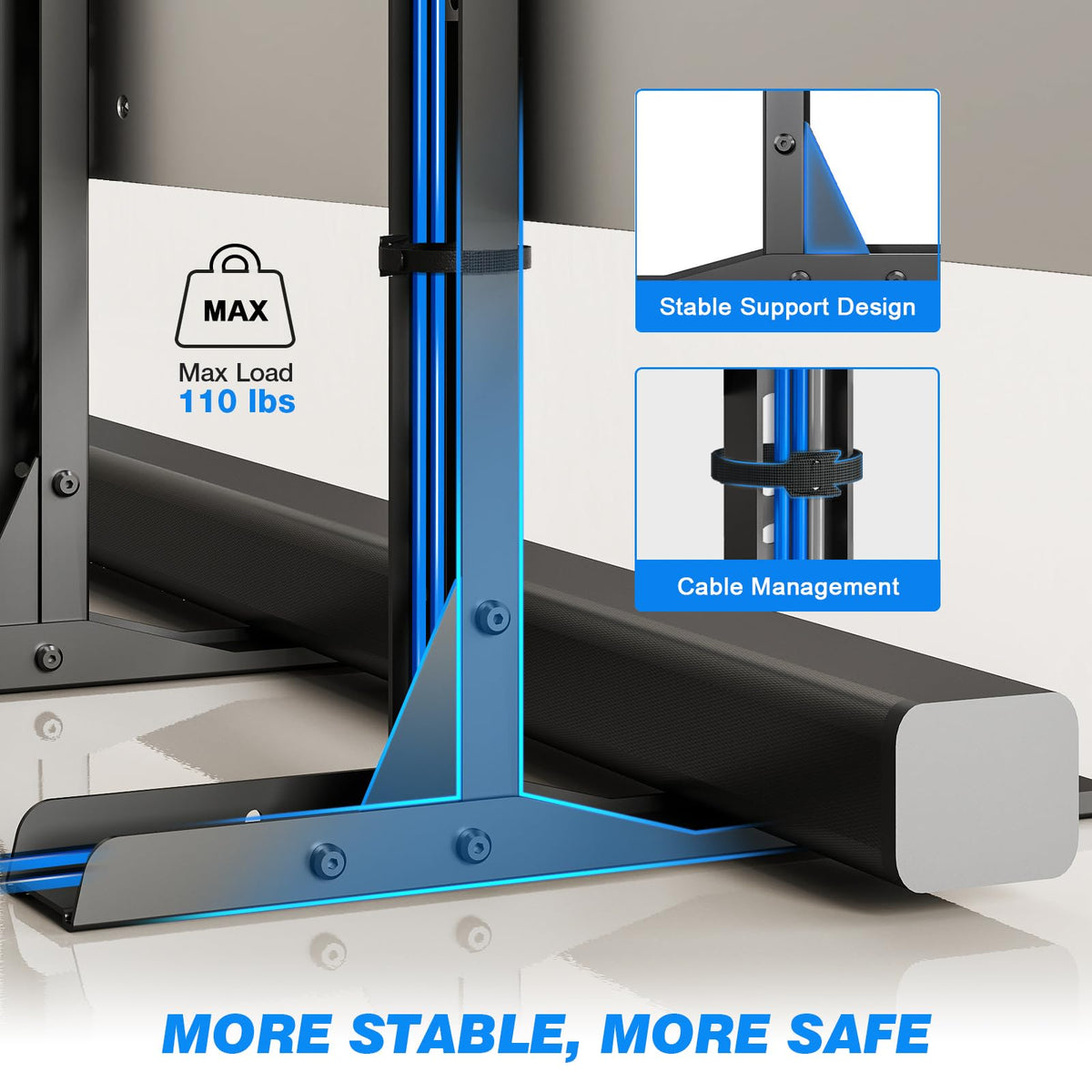 Rfiver height adjustment mechanism demonstrating quick customizable viewing benefit