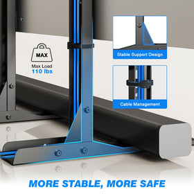 Rfiver height adjustment mechanism demonstrating quick customizable viewing benefit