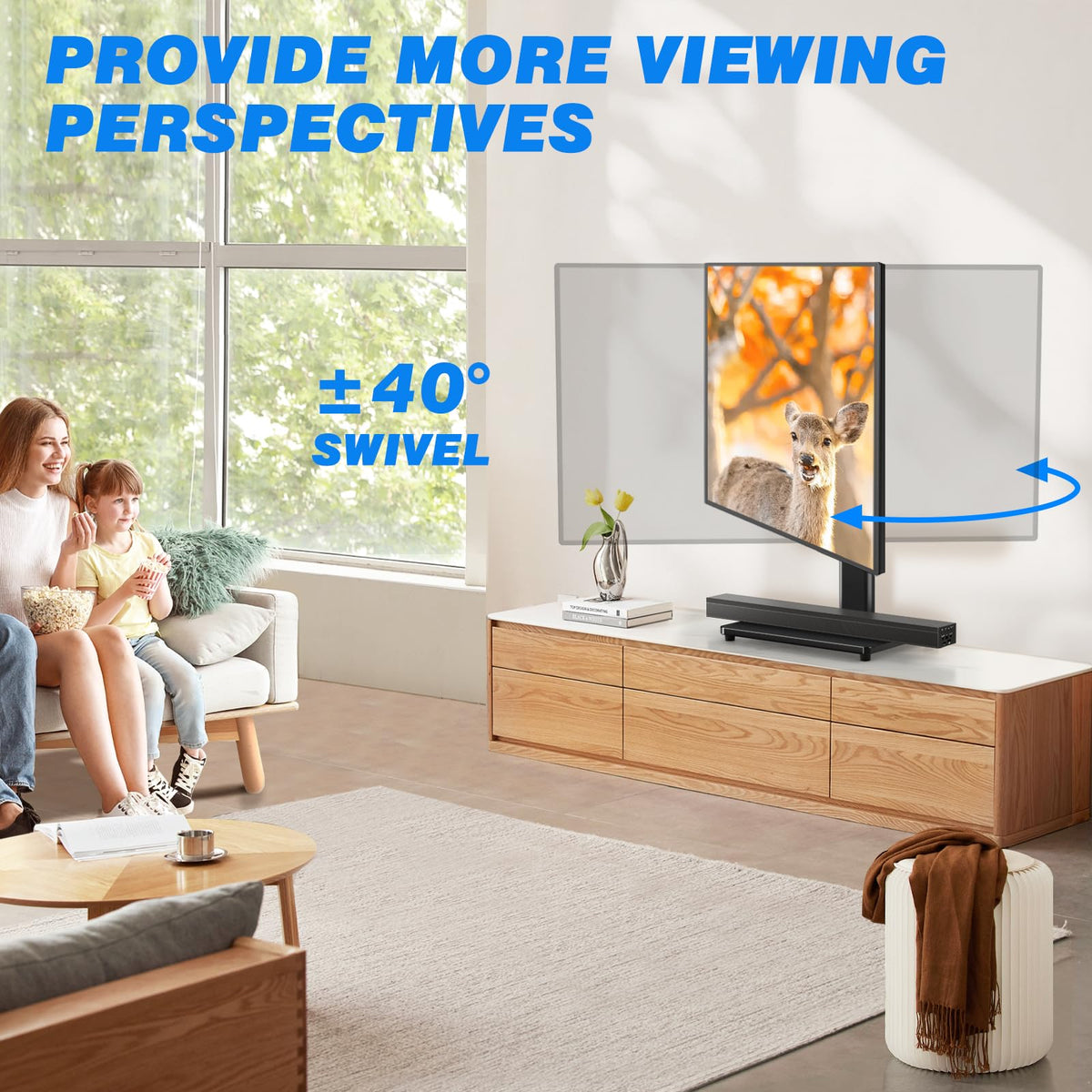 Rfiver side profile demonstrating swivel motion for flexible viewing angles