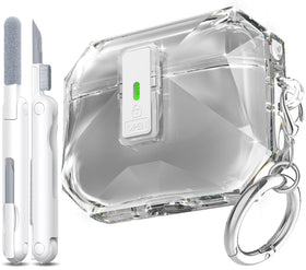 R-fun AirPods Pro 3 case with clear lid showcases design while protecting charging port.