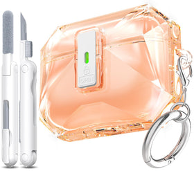 R-fun AirPods Pro 3 Case with transparent outer shell for easy charging status check.