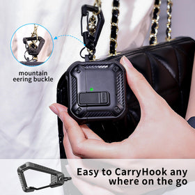 RFUNGUANGO AirPods 4 case includes keychain and booster