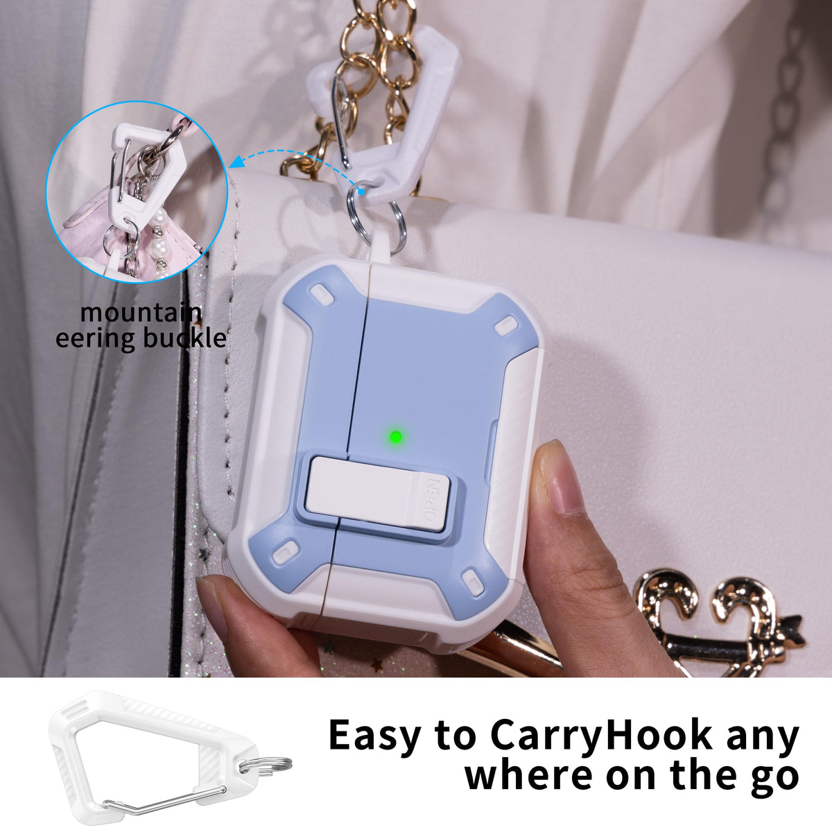 RFUNGUANGO AirPods Pro 2 case color options white and blue.