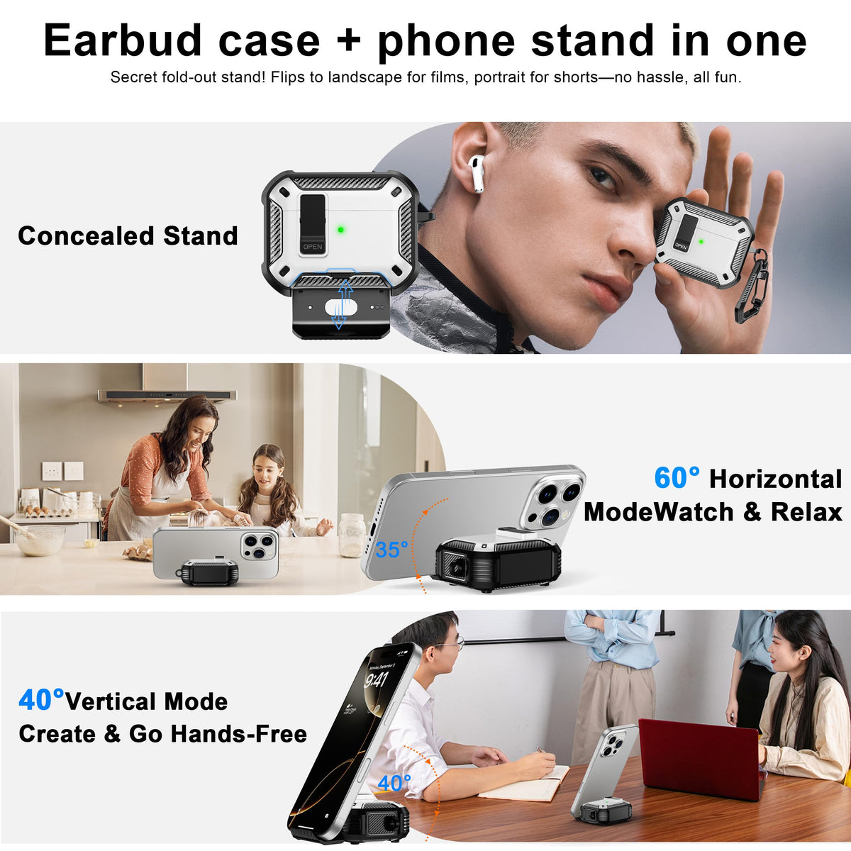 RFUNGUANGO case includes keychain for portability
